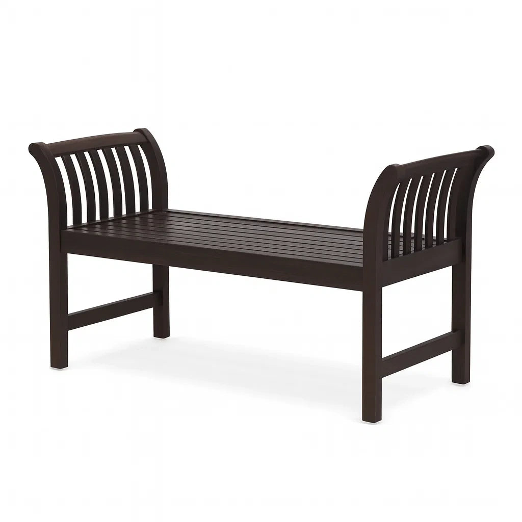 Bank aus Teakholz Dunkelbraun 120 cm