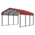 Carport aus Metall Rot 600x300x240cm