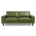 3-Sitzer Sofa Kunstleder Grün