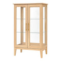 Vitrine aus Eichenholz mit Glastüren 120x80x40cm