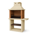 Gartenkamin Grill aus Beton und Ziegelstein 160 cm