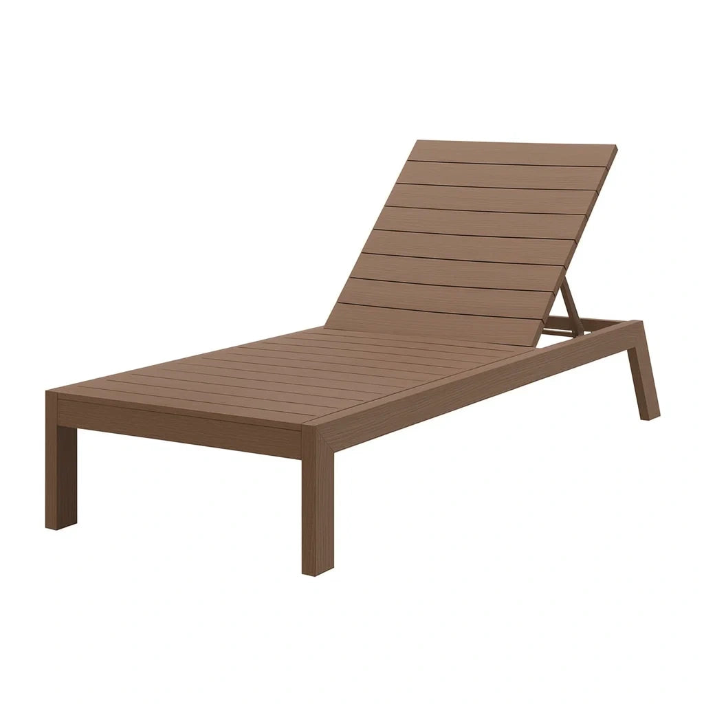 Gartenliege Polystyrol Braun Verstellbar 200x65x35 cm