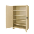 Metallschrank mit perforierten Stahltüren Beige 180 cm